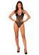 Прозрачное боди Obsessive Selinne teddy XL/2XL Black, мелкая сетка, двойные бретели SO8666 фото 6