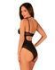 Прозрачное боди Obsessive Selinne teddy XL/2XL Black, мелкая сетка, двойные бретели SO8666 фото 2
