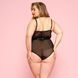 Сексуальное боди JSY &laquo;Страстная Лорейн&raquo; Plus Size Black, люверсы, стрепы, экокожа, шнуровка SO8378 фото 2