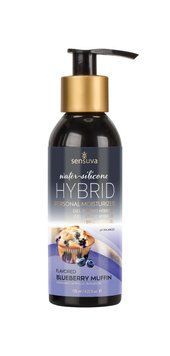 Змазка водно-силіконова Sensuva Hybrid Blueberry Muffin 125мл без цукру, можна для оральних пестощів SO3247 фото