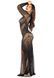 Платье Leg Avenue Lace and Net Bodycon Gown One Size, Black SX1737 фото 4