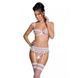 Сексуальный комплект с поясом для чулок Passion LOVELIA SET XXL/XXXL, white SO4782 фото 1
