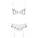 Сексуальный комплект с поясом для чулок Passion LOVELIA SET XXL/XXXL, white SO4782 фото 5