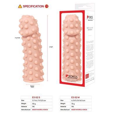 Насадка на член Kokos Extreme Sleeve ES.02 розмір M SO1273 фото