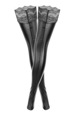 Чулки с мокрым эффектом Noir Handmade F135 Powerwetlook stockings, M, без мысков SX0018 фото