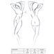 Комплект белья Passion GIANA BIKINI S/M, white, полупрозрачные лиф и трусики с бантиками EL15105 фото 3