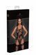 Боди Noir Handmade F242 Tulle body with patterned flock embroidery, XL SX0154 фото 7