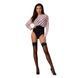 Панчохи Passion ST120 1/2 black, ажурна силіконова резинка з вишуканим декором і люрексовою ниткою SO5785 фото 4