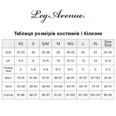 Чулки-сетка со швом Leg Avenue Fishnet thigh highs with bow One size Black, декор: бантики, стразы SO8599 фото