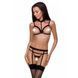 Бюстгальтер-стрепи з чокером Passion Exclusive SHELLY BRA XXL/XXXL, black SO6420 фото 1