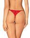 Трусики з доступом Obsessive Ingridia crotchless thong M/L, червоні SO9044 фото 2