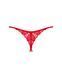 Трусики з доступом Obsessive Ingridia crotchless thong M/L, червоні SO9044 фото 4