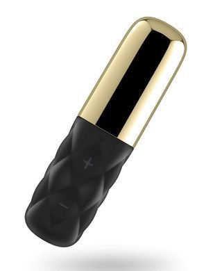 Мощный мини-вибратор Satisfyer Sparkling Darling Gold со съемным колпачком, 16 режимов работы SO3106 фото