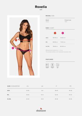 Комплект Obsessive Roxelia 2-pcs set XL/2XL SO9070 фото