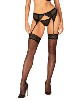 Чулки Obsessive Chemeris stockings XL/2XL SO9772 фото