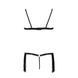 Комплект білизни Passion Exclusive KASSANDRA SET OpenBra 2XL/3XL black, ліф, трусики-спідниця PS26303 фото 6