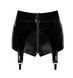 Шортики Noir Handmade F325 Glam, XL, black, вініл, висока талія, кріплення для панчіх, з доступом SX0384 фото 6