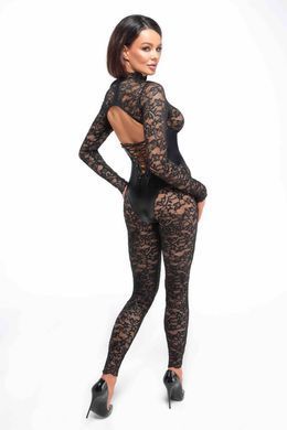 Комбинезон Noir Handmade F299 Enigma, 3XL, кружево, длинный рукав, имитация корсета, доступ SX0236 фото