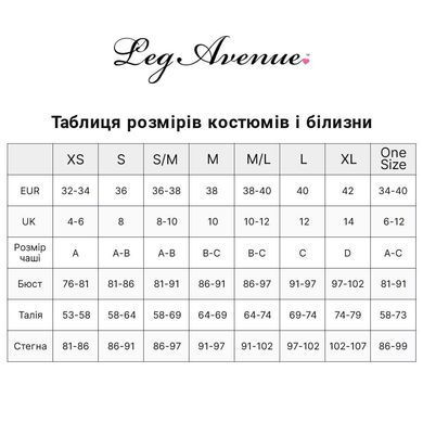 Бодистокинг Leg Avenue Crotchless Bodystocking with Heart One Size, Black SX1759 фото