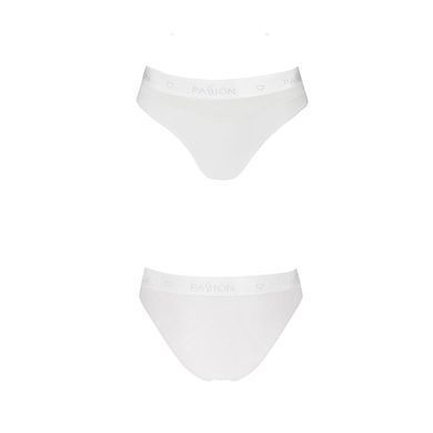 Трусики з прозорою вставкою Passion PS006 PANTIES M, white SO4236 фото