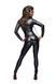 Комбінезон Noir Handmade F162 Powerwetlook overall with leash and two-way zipper, M, мокрий ефект SX0042 фото 2