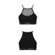 Спортивний топ з прозорою вставкою Passion PS006 TOP M, black SO4240 фото 5