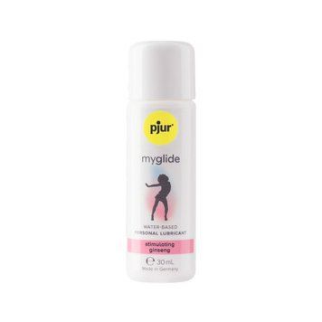 Возбуждающий лубикант на водной основе pjur myglide 30 мл, с женьшенем, тепло+покалывание PJ10550 фото