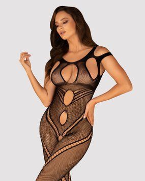Бодістокінг Obsessive Bodystocking G322 S/M/L, фантасмагорично-силуетний крій SO7242 фото