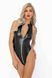 Боди с мокрым эффектом Noir Handmade F294 Powerwetlook bodysuit with front zipper, XL SX0198 фото 5