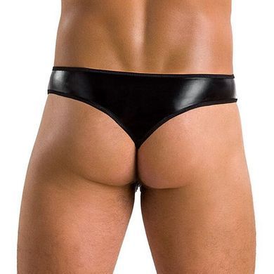 Чоловічі стринги Passion 033 THONG PAUL L/XL Black, під латекс SO7570 фото